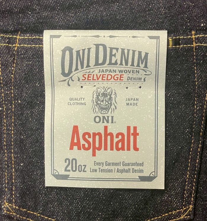 ONI DENIM – 20oz. ASPHALT Denim | HINOYA Official Site